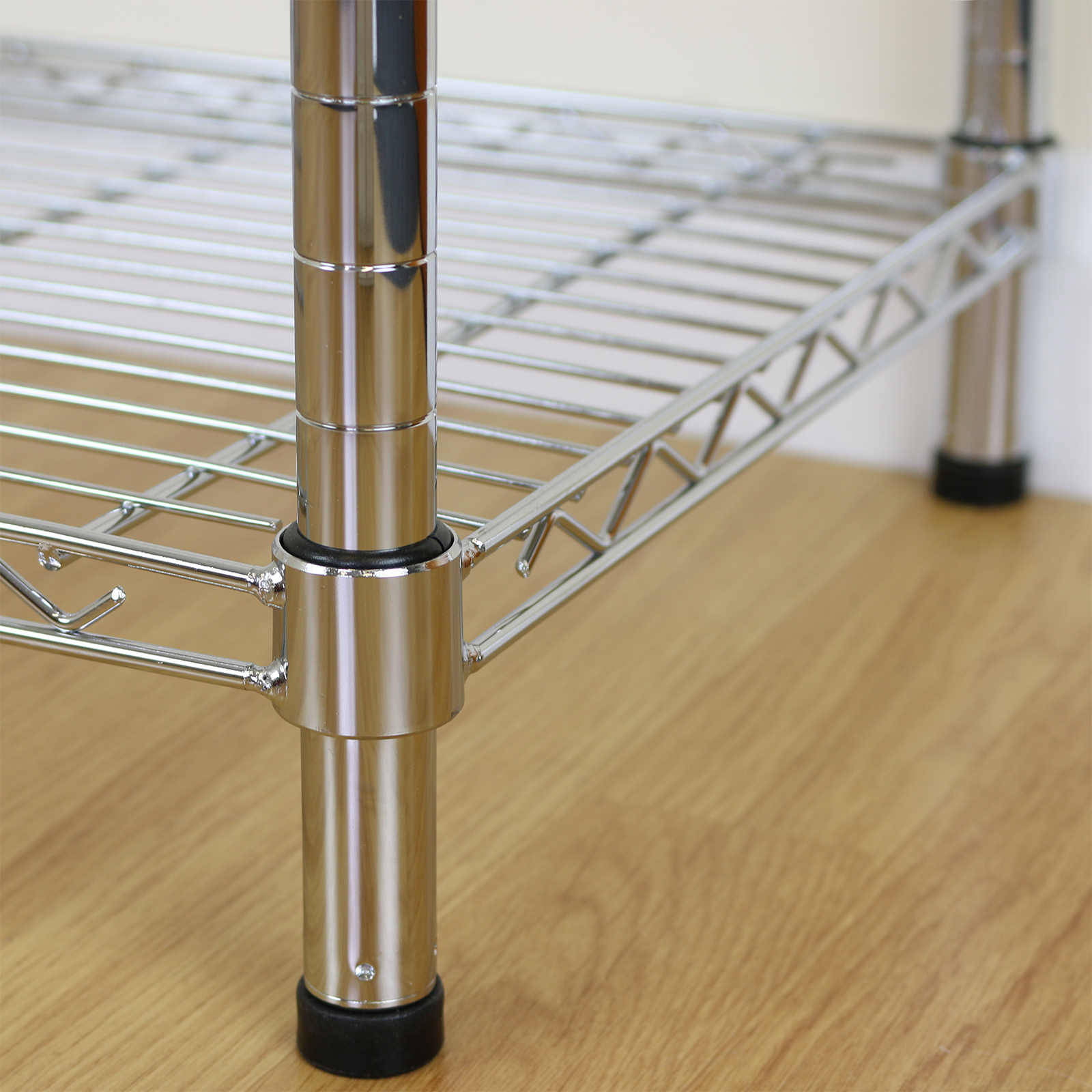 3 Tier Chrome Metal Storage Rack/Shelving Wire Shelf Kitchen/Office